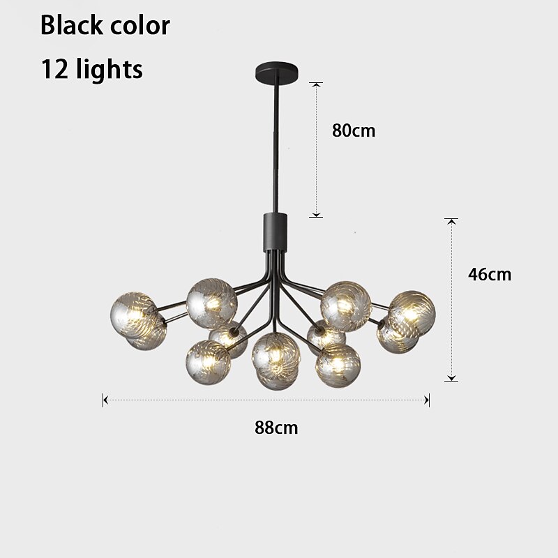 9-Licht 110 cm Laterne Desgin Insel Design Pendelleuchten Kupfer Glas Künsterlischer Stil Stilvoll Messing Modern Nordischer Stil 110-120V 220-240V 2025 - $615.59 –P3