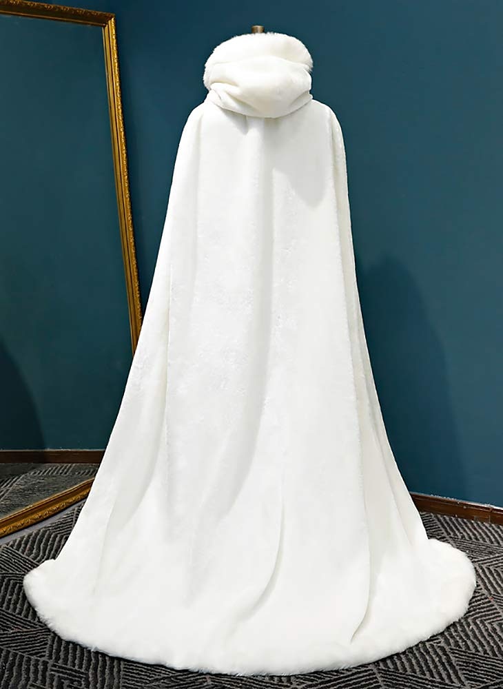 Retro / vintage Kostymer i middelalderstil Renessanse Kappe hette kappe Sjale Viking Brude Elven Helfarge Kostyme Dame Keltisk Viking fantasi Bryllup Fest / aften Voksne Sjal Vår Høst Vinter 2026 - $116.99 –P6