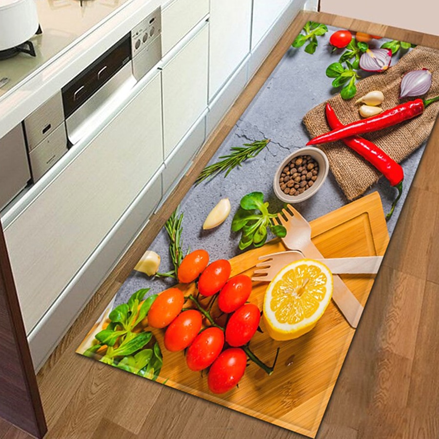groenten gebied tapijt keuken mat antislip oliebestendige vloermat woonkamer tapijt binnen buiten mat slaapkamer decor badkamer mat entree tapijt deurmat 2026 - $17.99 –P6