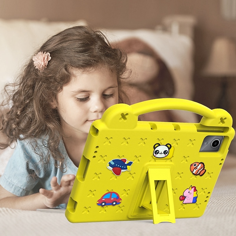 Tablett Skal fodral Till Samsung Galaxy Tab S9 11 inch S9 Plus 12.4" S8 S7 S6 A8 A7 A Ultra Plus FE Lite Handtag med justerbart stöd Stötsäker 3D-seriefigur Silikon 2025 - $24.99 –P3