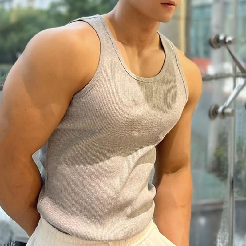 Homens Regata para Academia Regata de Corrida Regata para Esportes Homens Tops Gola Redonda Sem Manga Desportos e Ar livre Férias Para Noite Casual / Diário Secagem Rápida Pavio Humido Respirável de 2026 por $11.99 –P11