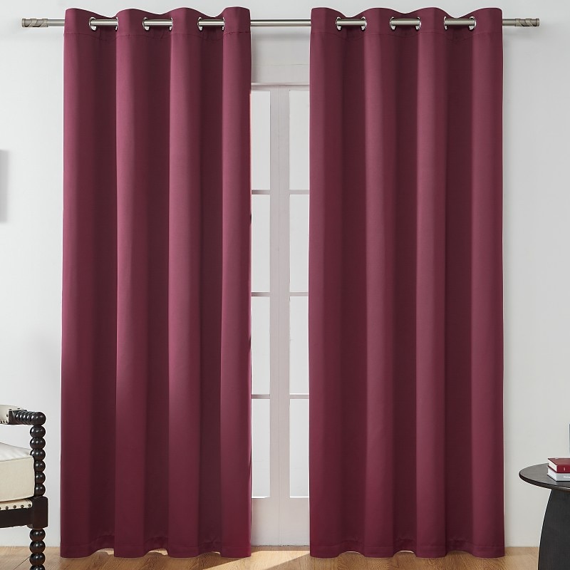 Cortina blackout cinza com 1 painel, cortinas com isolamento térmico para quarto e sala de estar, série ikea de 2025 por $19.99 –P7