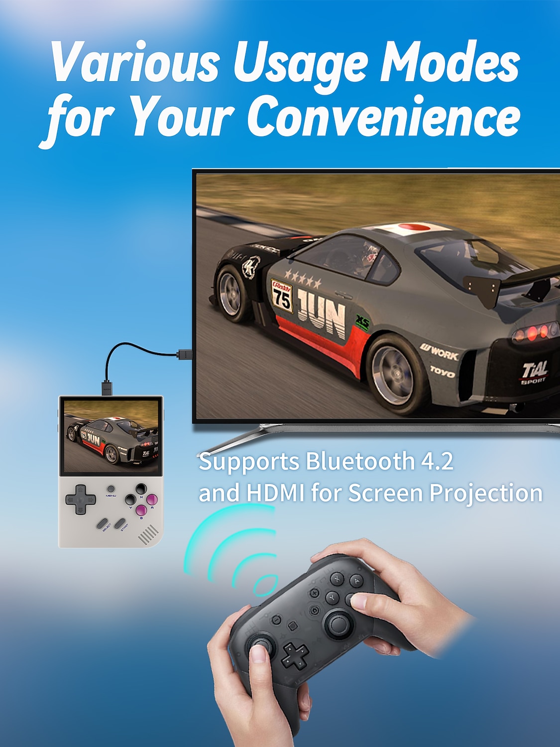 Портативная игровая консоль anbernic rg35xx plus в стиле ретро, система Linux, 3,5-дюймовый ips-экран, портативный карманный видеоплеер 2025 - $159.99 –P4