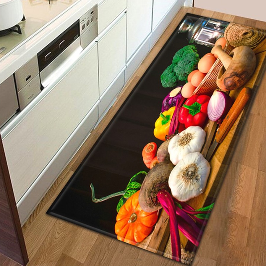 groenten gebied tapijt keuken mat antislip oliebestendige vloermat woonkamer tapijt binnen buiten mat slaapkamer decor badkamer mat entree tapijt deurmat 2026 - $17.99 –P3