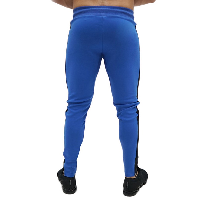 Men's Trousers Track Pants Jogging Pants Outdoor Athleisure Daily Sports Soft Comfortable Pocket Drawstring Elastic Waist Color Block Full Length Fashion Casual Activewear Wine Red Black Micro-elastic 2025 - €10.99 –P14