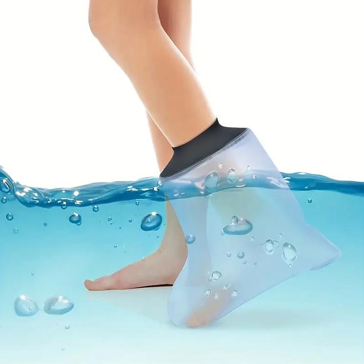 1 peça à prova d'água para perna, cobertura fundida para banho de chuveiro adulto, vedação estanque reutilizável, capa de chuveiro fundida para manter seco, bandagem fundida para perna, tornozelo, sem pele de 2025 por $19.99 –P2