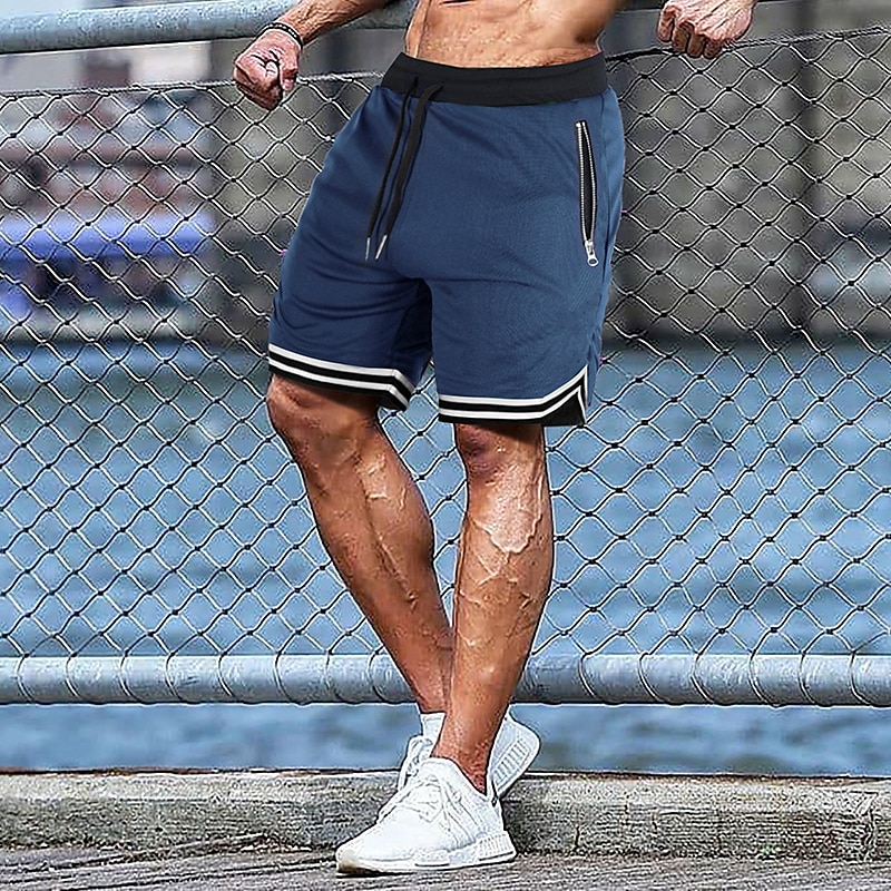 Men's Athletic Shorts Basketball Shorts Running Shorts Gym Shorts Sports Going out Weekend Breathable Quick Dry Running Casual Pocket Drawstring Elastic Waist Plain Knee Length Gymnatics Activewear 2025 - $15.49 –P10