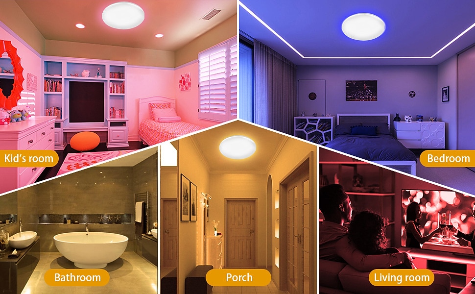 LED Slimme Licht Tuya Slim RGBCW Plafondlamp Super Bo Slaapkamer en Woonkamer APP Spraak Gecontroleerde Wifi LED Plafondlamp 30 cm Diameter 2025 - $38.99 –P4