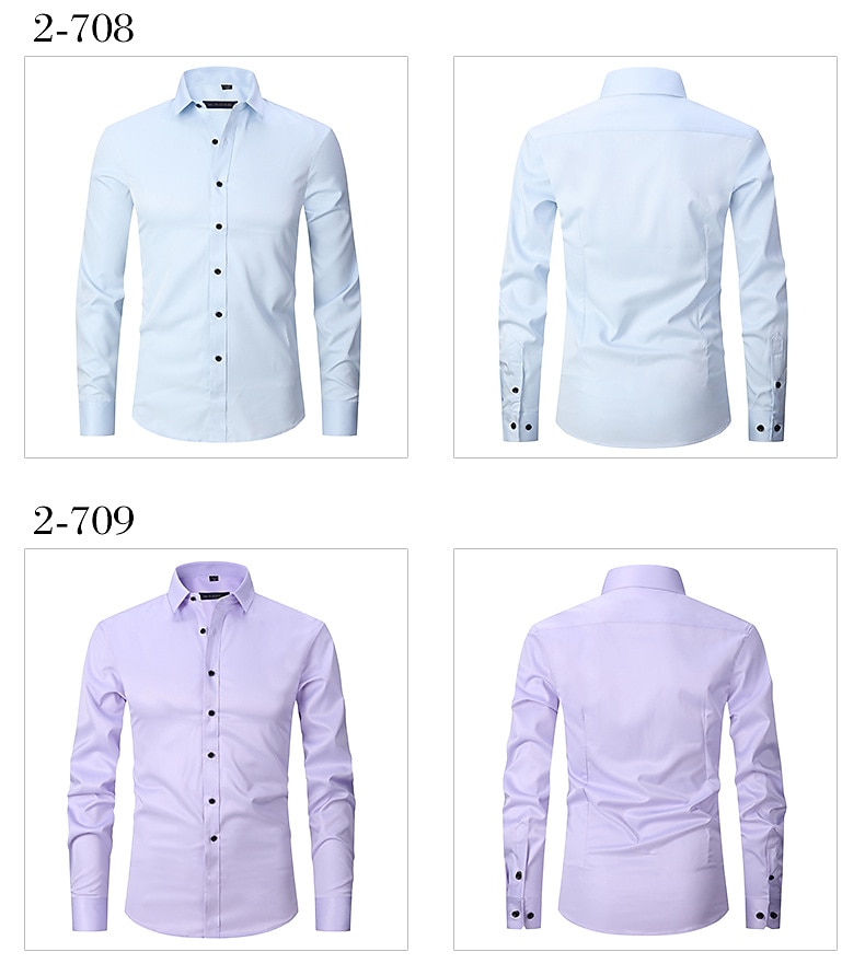 Classico Retrò Vintage Anni Ruggenti Camicia Gentiluomo Gangster Testimoni dello Sposo Slim Fit Costume Per uomo Matrimonio Ospite di nozze Abbigliamento da sera Adulti Camicia Tutte le stagioni del 2025 a $29.99 –P8