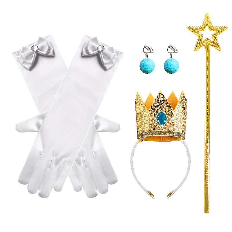 Combinación de joyas biqi de princesa melocotón rosa, accesorios de princesa melocotón súper melocotón para niños 2025 - $12.99 –P15