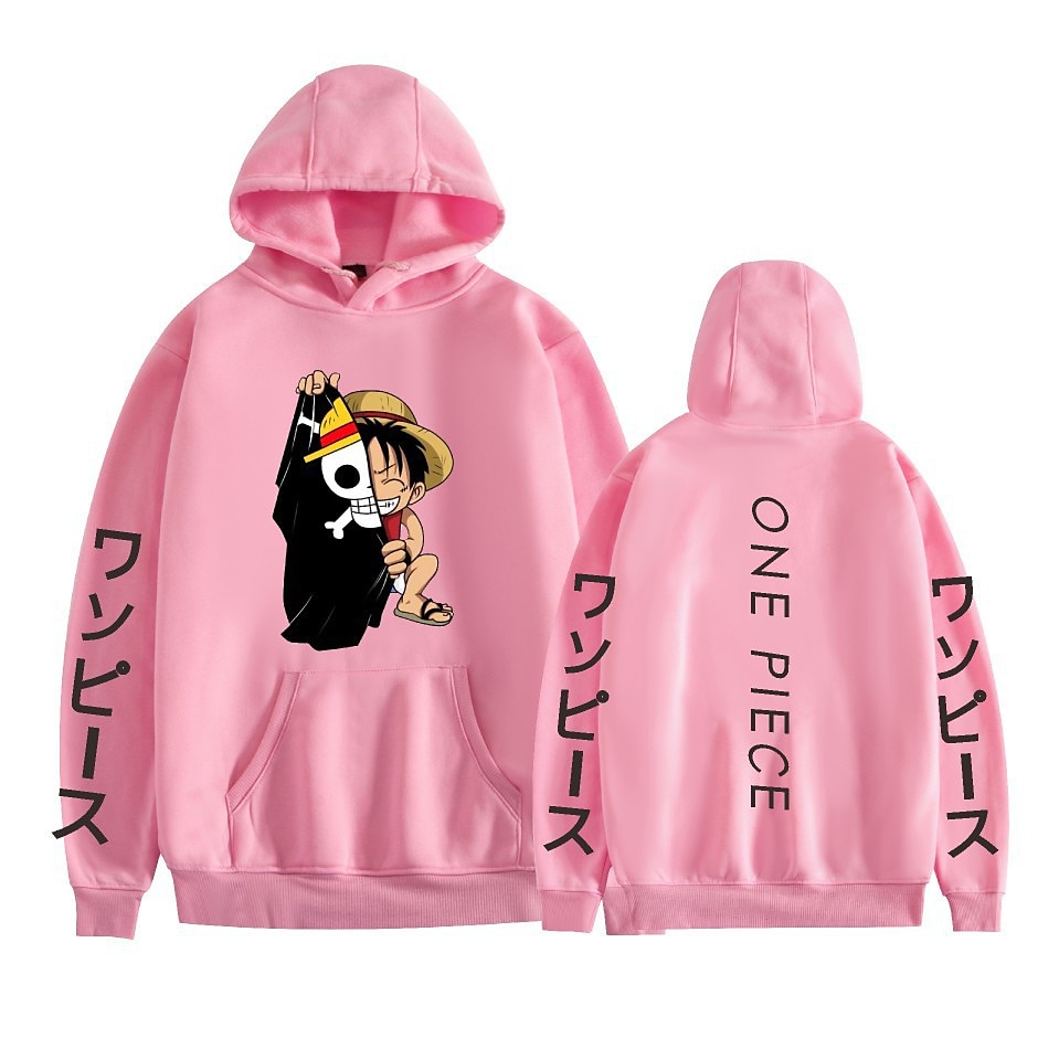 One Piece Monkey D.Luffy Roronoa Zoro Tony Tony Chopper Sweat à capuche Dessin Animé Manga Animé Poche avant Art graphique Pour Couple Homme Femme Adulte Carnaval Mascarade Estampage à chaud Casual de 2025 ? $29.99 –P5