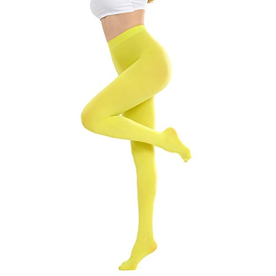 Retro Vintage 1980s Tights Solid Color Women's Performance Club Pride Parade Adults' Pants All Seasons 2025 - $14.49 –P15