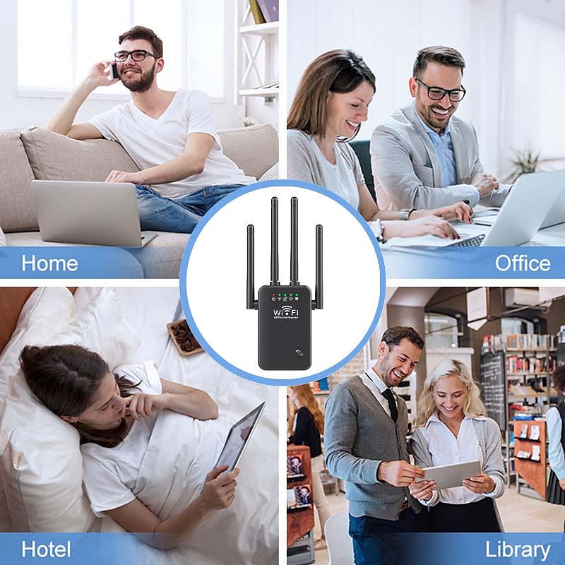WiFi Signal Amplifier 2.4 GHz WiFi Extenders Signal Booster 300Mbps Easy Setup 4 Antenna Long Range for Home with Ethernet Port 2025 - $23.99 –P7