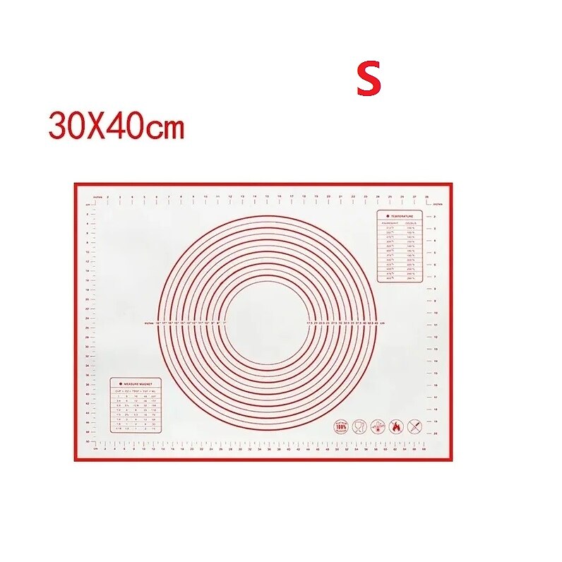 Estera de silicona para hornear, almohadilla para amasar, cocina, crepes, masa de pizza, sartén antiadherente, estera de pastelería 2025 - $10.99 –P2