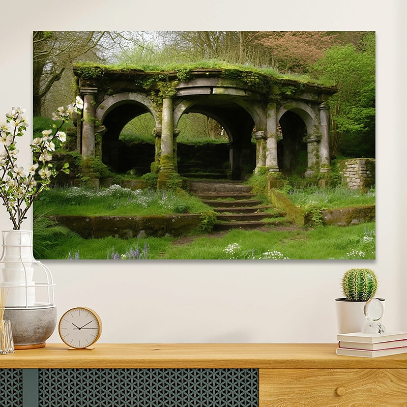 Toile d'art mural de paysage, imprimés et affiches de grotte d'arbre merveilleux, peinture en tissu décoratif pour salon, images sans cadre de 2025 ? $17.49 –P2