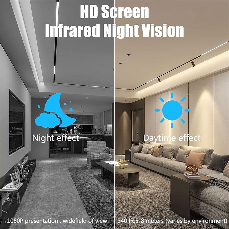 Wireless Wifi Camera Mini Surveillance Full HD 1080P IP Security Baby Monitor Night Vision Outdoor Smart Home Camera Recorder PIR Motion Detection 2025 - $55.99 –P10