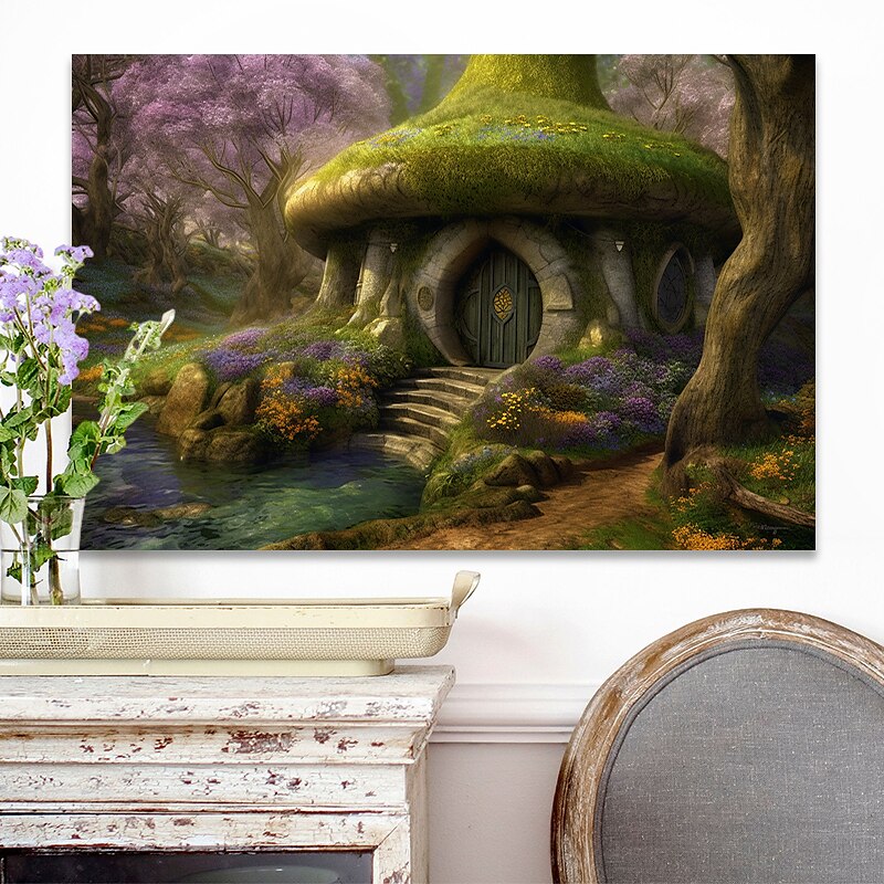 Toile d'art mural de paysage, imprimés et affiches de grotte d'arbre merveilleux, peinture en tissu décoratif pour salon, images sans cadre de 2025 ? $17.49 –P4