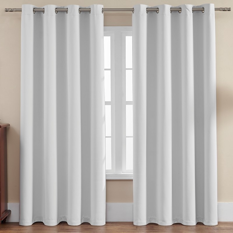 Cortina blackout cinza com 1 painel, cortinas com isolamento térmico para quarto e sala de estar, série ikea de 2025 por $19.99 –P17