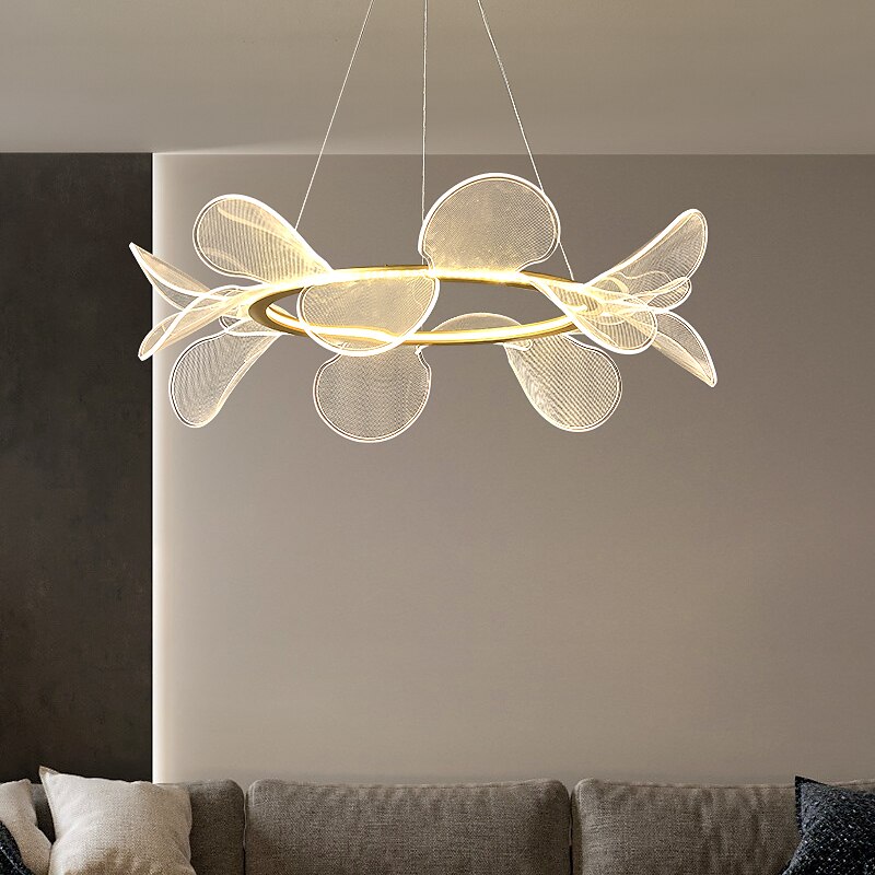 Ceiling Chandelier Lamp, LED Modern Chandelier Lamp, Living Room Chandelier Modern Simple Light Atmosphere Household Butterfly Dining Lamp Pendant Lamp Network,Modern LED Chandelier 2025 - $549.99 –P2