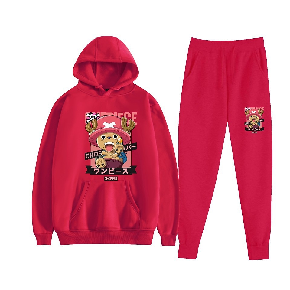 One Piece Tony Tony Chopper Pantalone Completi Felpa con cappuccio Manga Tasca frontale Grafica Per Da coppia Per uomo Per donna Per adulto Carnevale Mascherata Stampa a caldo Feste Casual del 2025 a $38.99 –P3