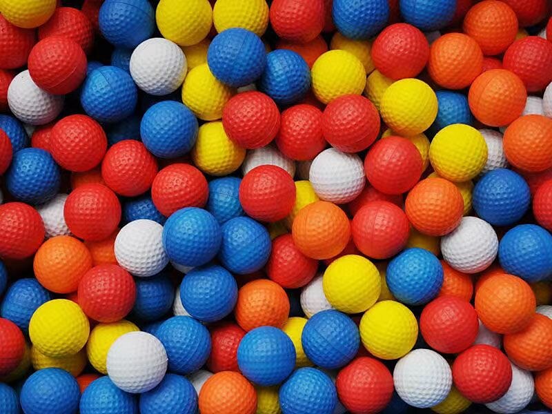 10 db pu softball golf gyakorlólabda beltéri speciális gyakorló szivacslabda hablabda kezdő edzőlabda többszínű 2025 - $20.99 –P4