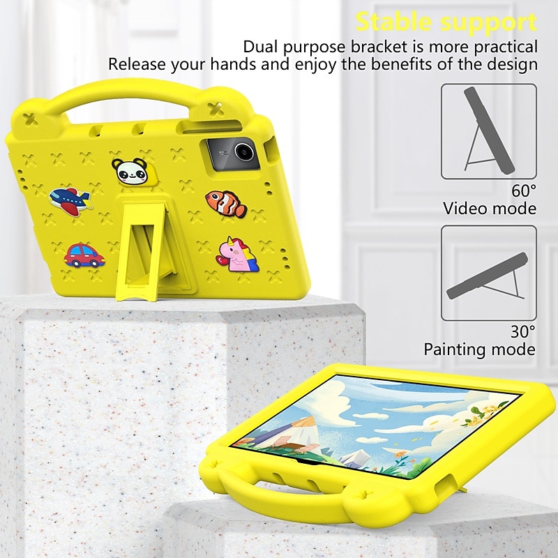 Tablet Case Cover For Samsung Galaxy Tab S9 11 inch S9 Plus 12.4" S8 S7 S6 A8 A7 A Ultra Plus FE Lite Handle with Adjustable Kickstand Shockproof 3D Cartoon Silicone 2025 - $24.99 –P2