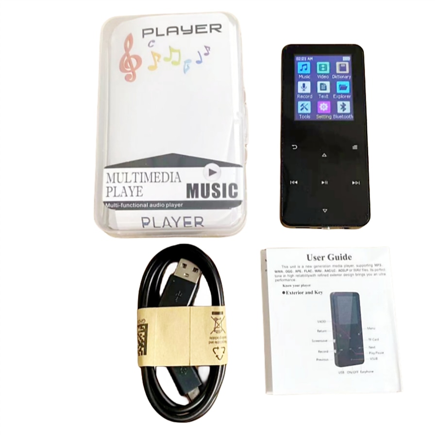 16GB 1.8 inch Met Bluetooth 5.0 MP3 Speler Full Touch Screen  MP4 Player Muziekspeler Met Ingebouwde speaker Fm Radio Recorder Video 2025 - $31.99 –P12