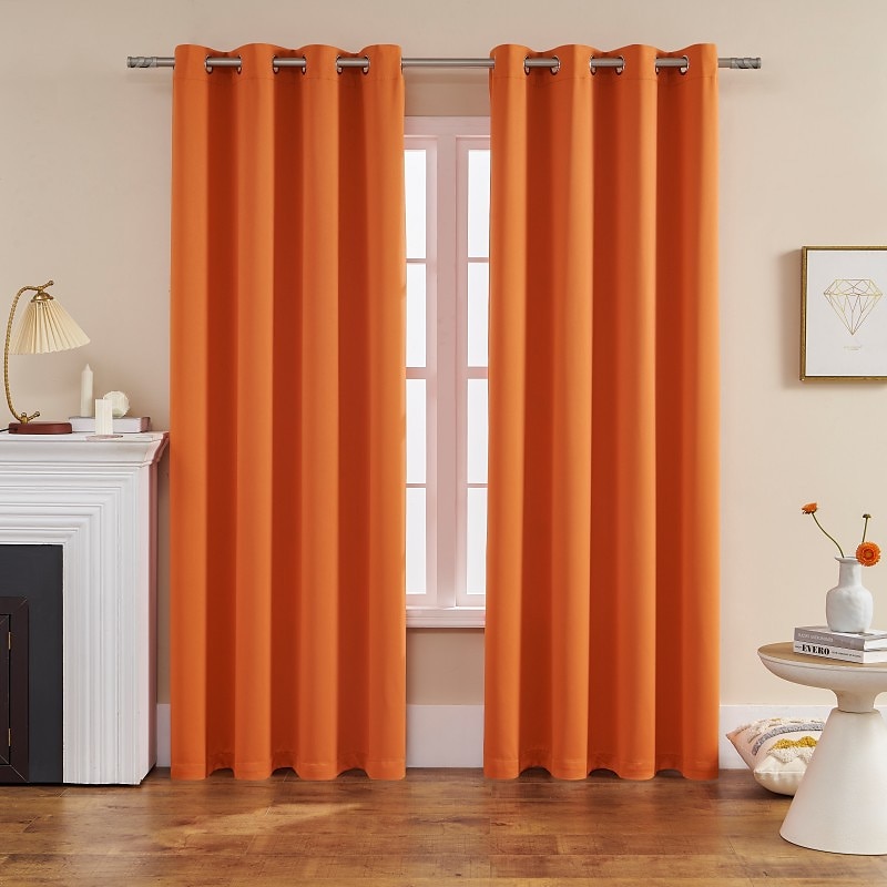Cortina blackout cinza com 1 painel, cortinas com isolamento térmico para quarto e sala de estar, série ikea de 2025 por $19.99 –P10