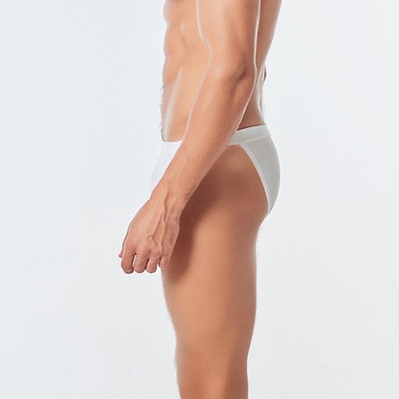Per uomo Pantaloncini da mare Slip da bagno Spiaggia Festa in piscina Traspirante Asciugatura rapida Vita elastica Liscio Breve Sport Informale Abbigliamento sportivo Nero Bianco Media elasticità del 2025 a $11.49 –P5