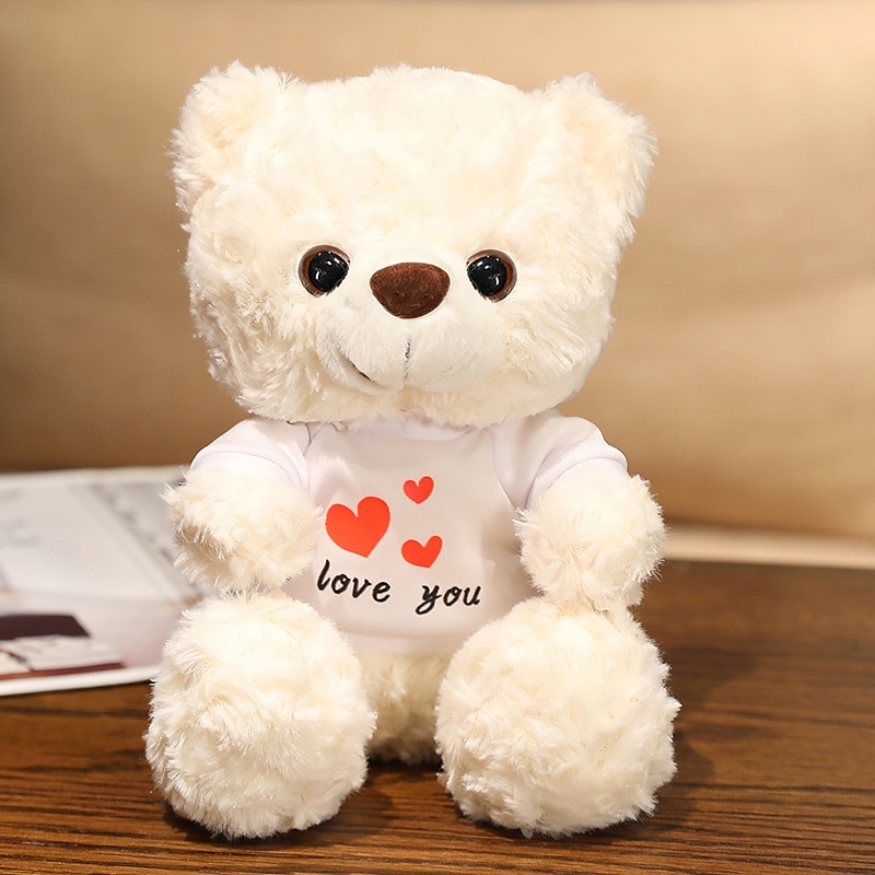 Women's Day Gifts Evlooe Bear Stuffed Animal Plush Toy for Valentine Day Cute 9.8 Teddy Bear Plushie with Rose Soft Small Cuddly Bear Toy Gifts for Girlfriend Boyfriend Mother's Day Gifts for MoM 2025 - $20.99 –P8