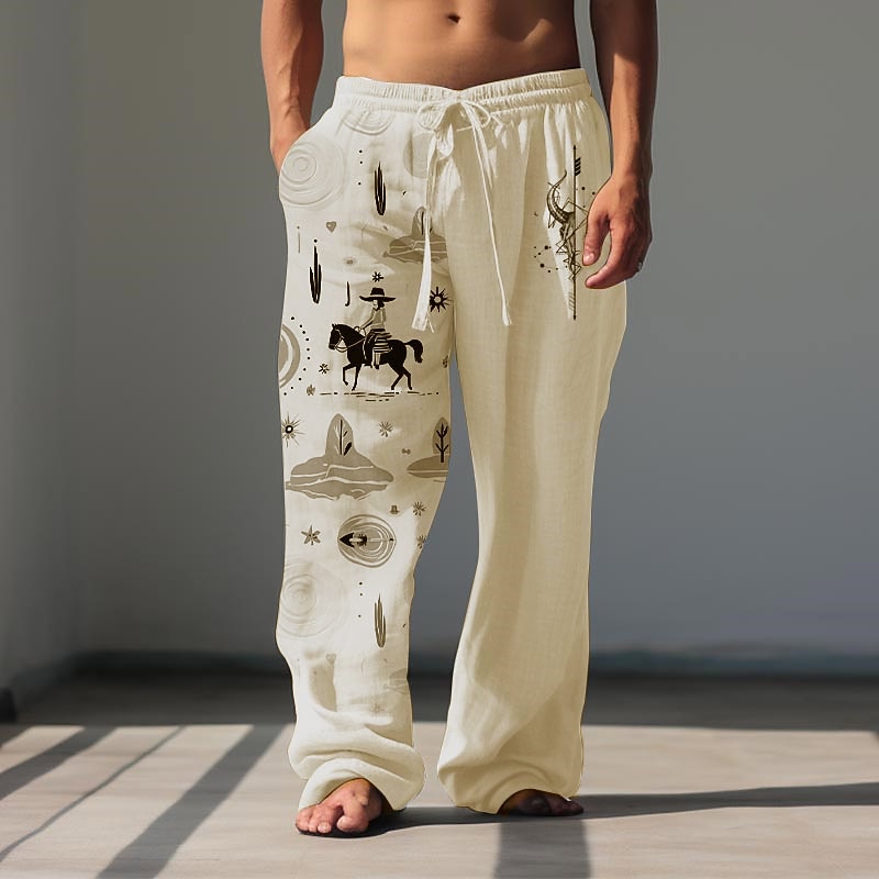 Per uomo Cowboy Pantaloni casual Pantaloni Pantaloni Larghi Misura del girovita medio Vintage All'aperto Abbigliamento casual alla moda Abbigliamento quotidiano Autunno & Inverno Nero Bianco Verde del 2026 a $31.99 –P10