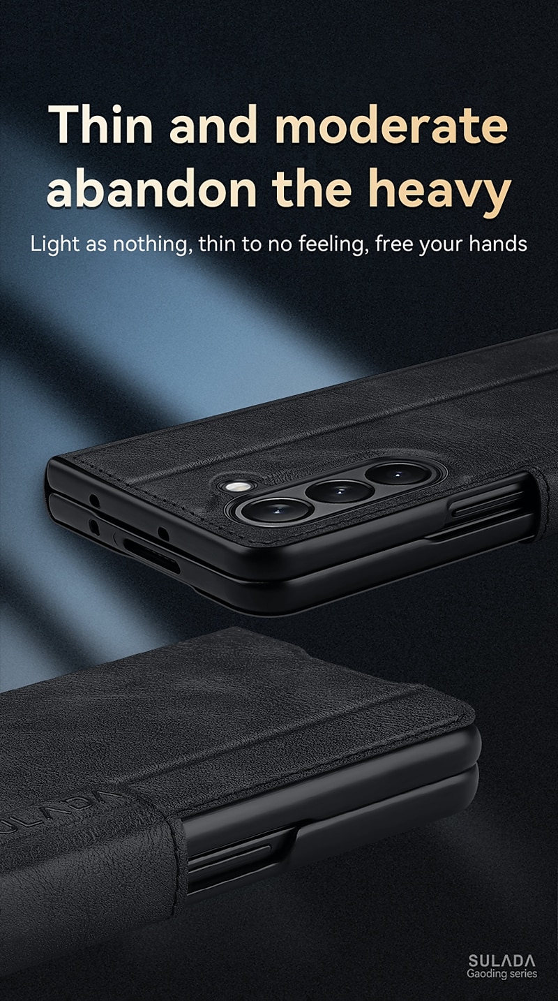 Phone Case For Samsung Galaxy Z Fold 6 Z Fold 5 Z Fold 4 Z Fold 3 Z Fold 2 Back Cover with Stand Holder Magnetic Shockproof Retro TPU PU Leather 2025 - $29.99 –P11