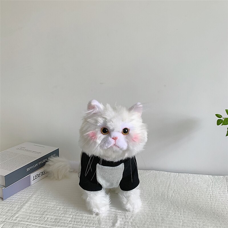 Hunder Katter Genser Mote søt stil Vinter Varm Myk Vaskbar Bekvem utendørs Sport Hundeklær for Bichon Frisé Puddel Pommeran ungt kjæledyr Sommerfugl 2025 - $35.99 –P11