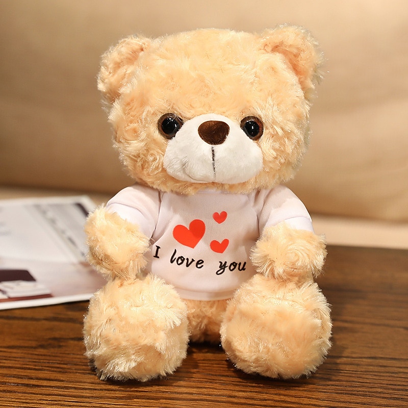 Women's Day Gifts Evlooe Bear Stuffed Animal Plush Toy for Valentine Day Cute 9.8 Teddy Bear Plushie with Rose Soft Small Cuddly Bear Toy Gifts for Girlfriend Boyfriend Mother's Day Gifts for MoM 2025 - $20.99 –P11