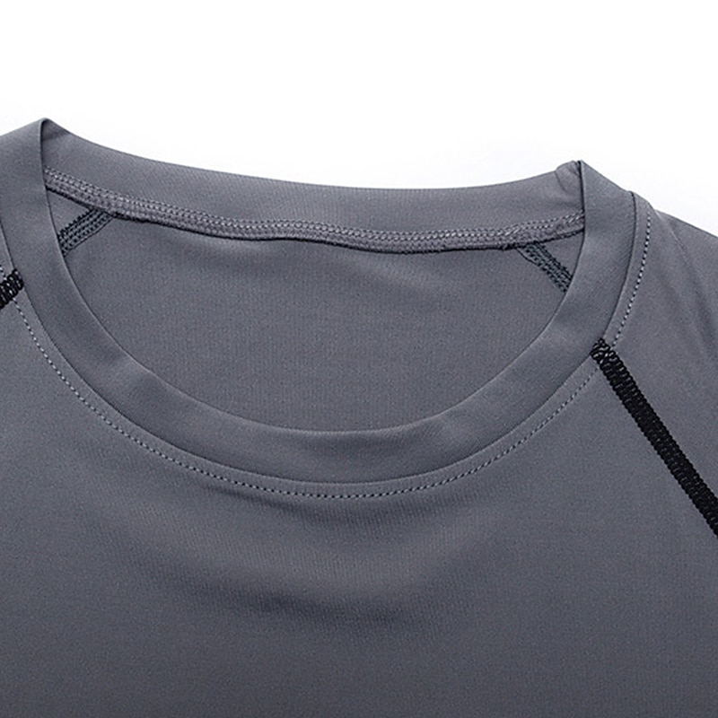 Per uomo maglietta Maglia da palestra Maglia a compressione Camicia fitness Top da uomo Girocollo Manica lunga Sportivo Da mare Per uscire Casual / quotidiano Asciugatura rapida Traspirazione del del 2025 a $8.99 –P9
