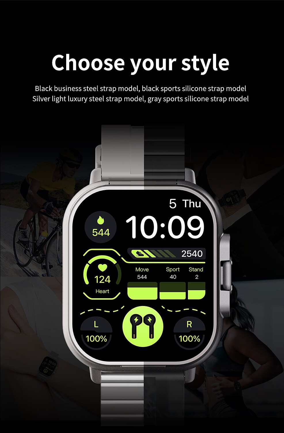 iMosi D8 Smart Watch 2.01 inch Smartwatch Fitness Running Watch Bluetooth Pedometer Call Reminder Activity Tracker Compatible with Android iOS Women Men Long Standby Hands-Free Calls Waterproof IP 67 2025 - $61.99 –P6