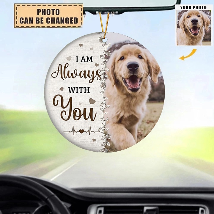 Personalized Photo Ornament Christmas Pet Memorial Ornament Custom Memorial Gift 2D Acrylic Gifts Hanging Pendant Xmas Decoration - I Am Always With You 2025 - $7.99 –P4