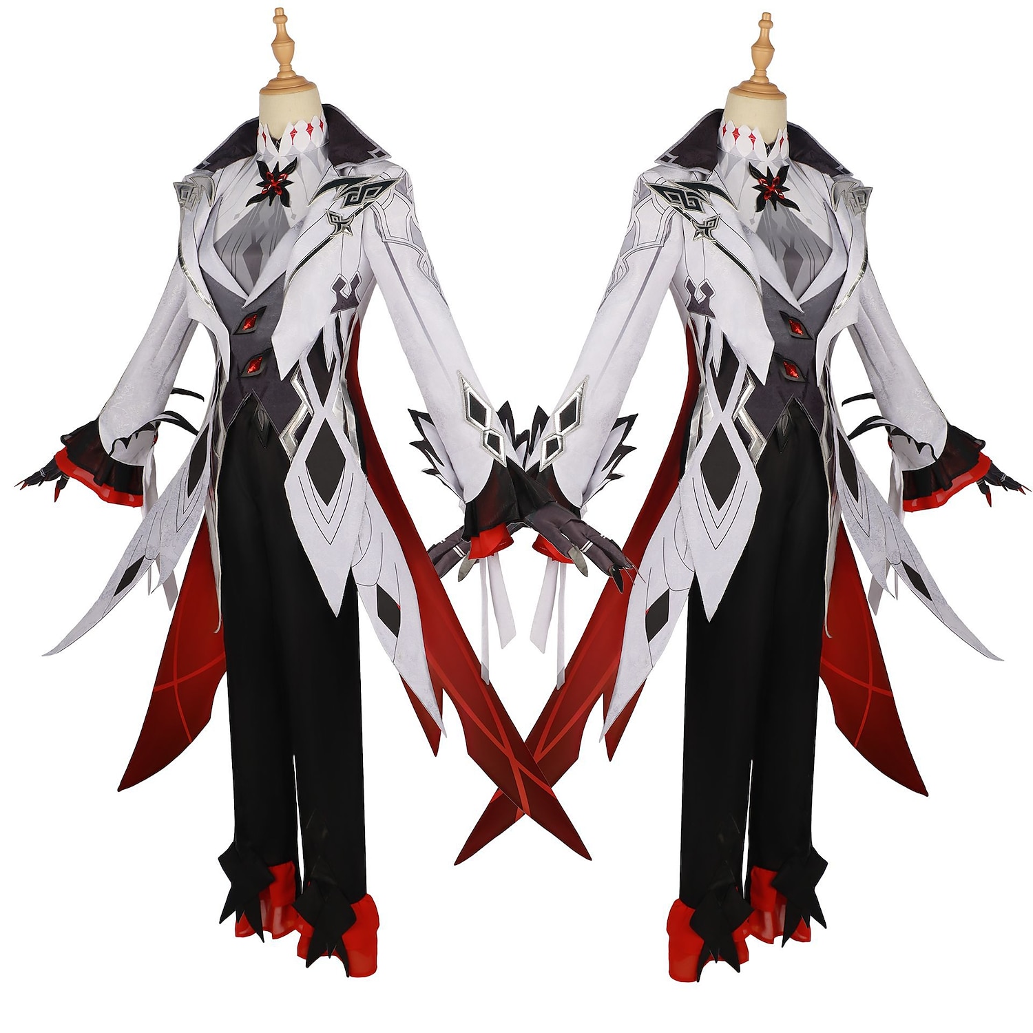 Genshin Impact Fatui Harbingers Arlecchino Animé Cosplay-kostym Cosplay-kostymer Halloween Maskerad Kostym Till Dam Tonåring Vuxna 2025 - $115.24 –P4