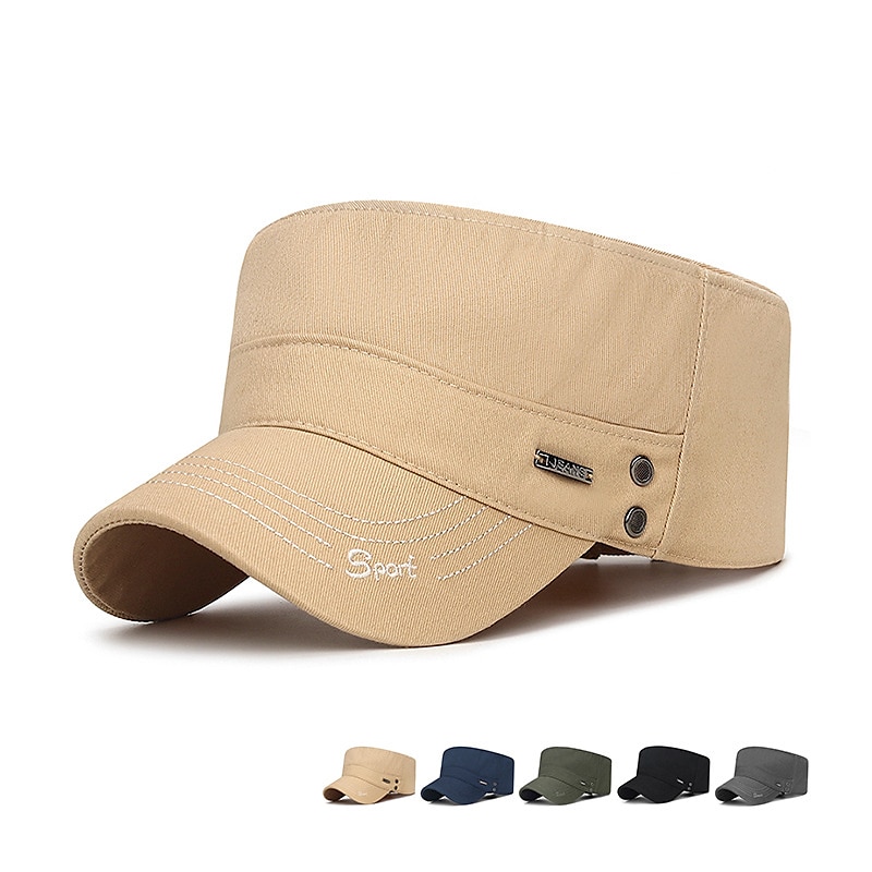 Unisex Flat Cap Baseball Cap Military Cap Cadet Hat Black Dark Navy Polyester Warm Vintage Casual Minimalism Outdoor Vacation Plain Adjustable Sunscreen Fashion 2025 - $7.99 –P1