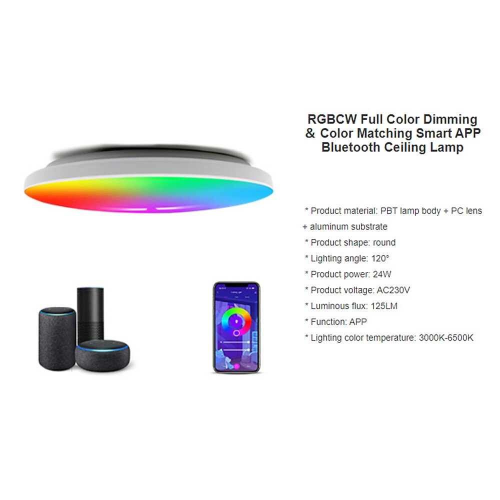 LED Slimme Licht Tuya Slim RGBCW Plafondlamp Super Bo Slaapkamer en Woonkamer APP Spraak Gecontroleerde Wifi LED Plafondlamp 30 cm Diameter 2025 - $38.99 –P2
