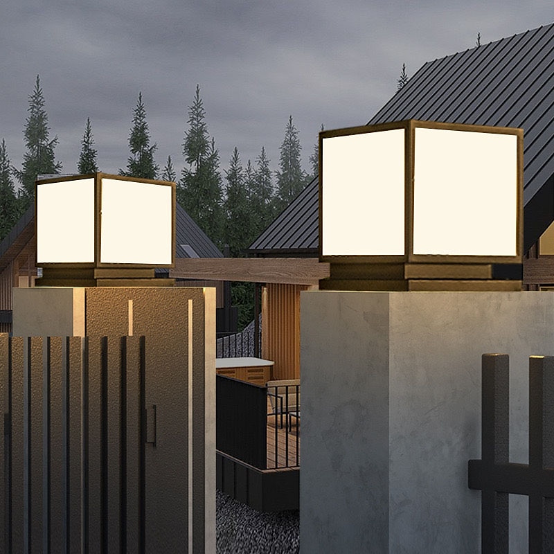 colonne lumineuse extérieure ip65 e26 colonne lumineuse en verre étanche extérieure carrée led colonne lumineuse villa cour clôture paysage colonne lumineuse colonne en aluminium lumineuse de 2025 ? $196.19 –P10