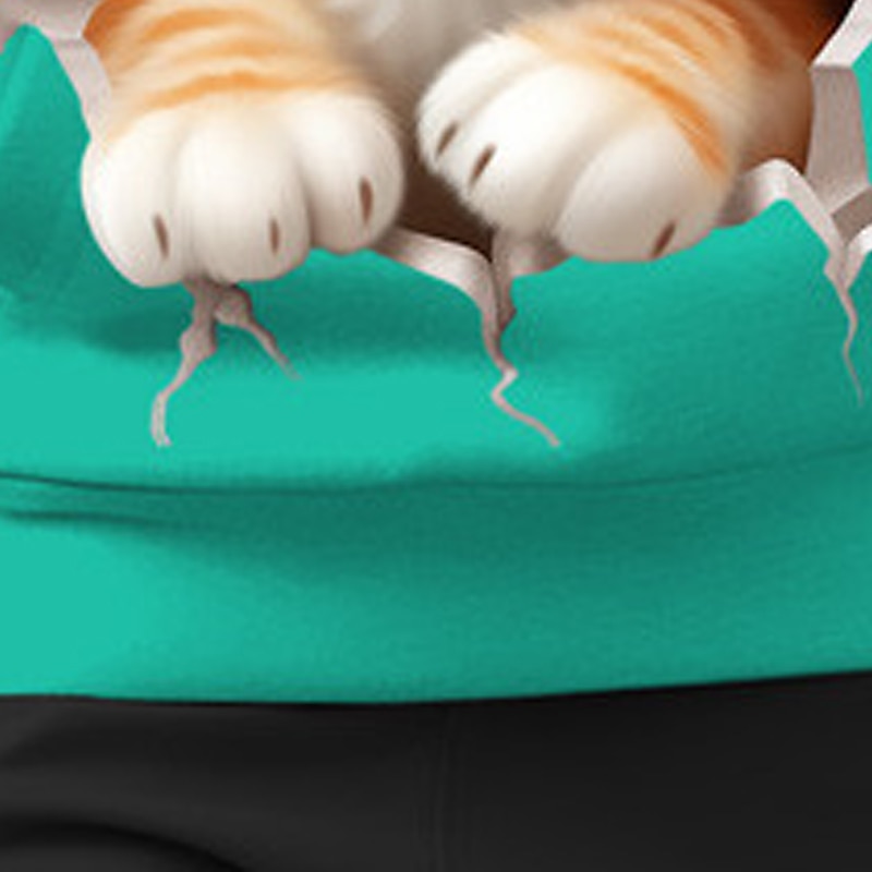 Fete 3D Desene Animate Pisica Hanorac cu Glugă Pullover Roz Manșon Lung Tipărire 3D Primăvară Toamnă Activ Modă Drăguţ Copii 3-12 ani Capișon În aer liber Casual Zilnic Fit regulat 2025 - $18.99 –P6