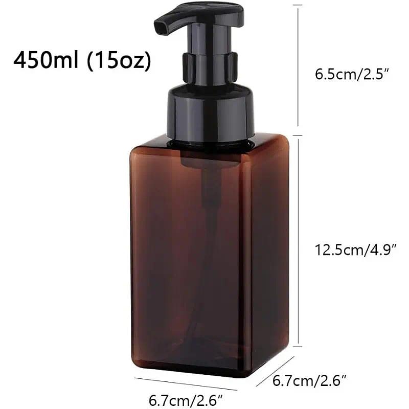 1 distributeur de savon moussant rechargeable – Flacon pompe de 450 ml pour savon liquide et lotion – Fournitures de salle de bain pratiques et respectueuses de l'environnement. de 2025 ? $3.99 –P1