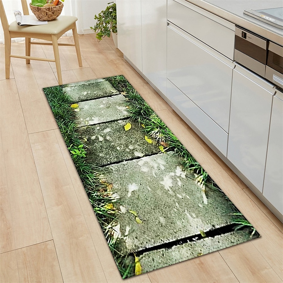 Tapis floral végétal tapis de cuisine tapis de sol antidérapant résistant à l'huile tapis de salon tapis intérieur extérieur tapis de chambre décor de salle de bain tapis d'entrée tapis de porte de 2026 ? $16.49 –P1