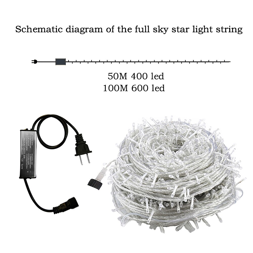 50M/100M Outdoor Waterproof Light String 8 Modes Iron Shell Waterproof Garden String Lights for Christmas Festivals & Parties 2025 - $74.99 –P1