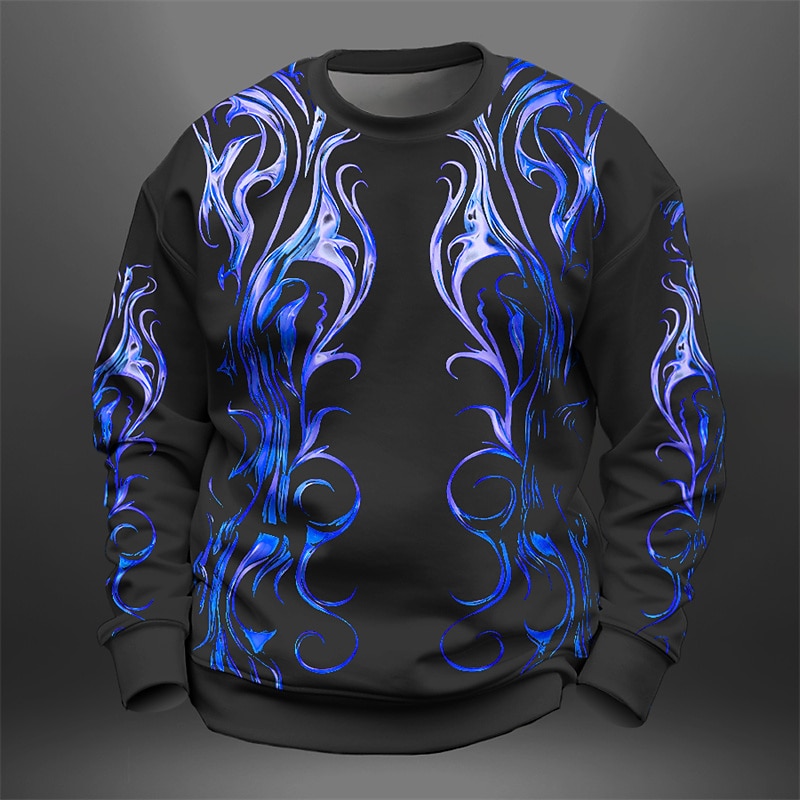 Men's Graphic Totem Sweatshirts Golf Pullover Sweatshirt Long Sleeve Sweatshirt Crew Neck Fashion Daily Casual 3D Print Streetwear Vacation Holiday Print Spring &  Fall 2026 - $30.99 –P3