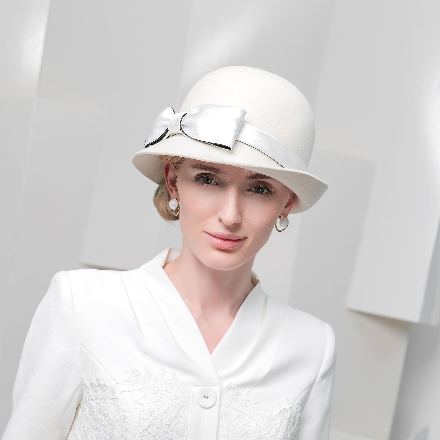 kalapok 100% gyapjú kalap fedora sapka esküvő ünnep elegáns esküvő csípős toldású fejfedővel 2025 - $42.99 –P3