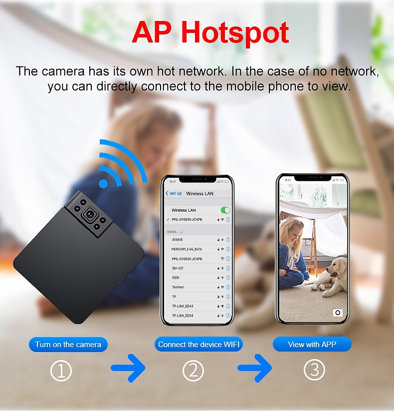 2025年 2023 新しい wk11 ミニカメラ wifi ナイトビジョン小型秘密カメラモーション起動 hd dvr ワイヤレスセキュリティカム  コレクション – $39.99 –P9
