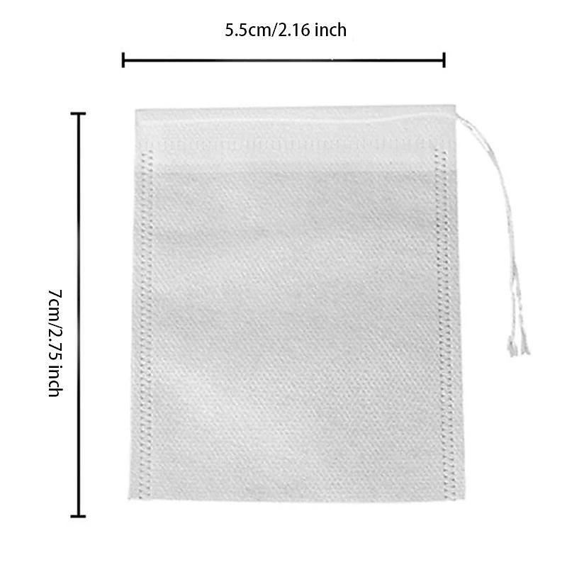 100pcs Disposable Tea Bags Non-Woven, Transparent, And Perfect For Spices! for Hotels,Restaurant, Bulk Kitchenware&Tableware 2025 - $8.99 –P1