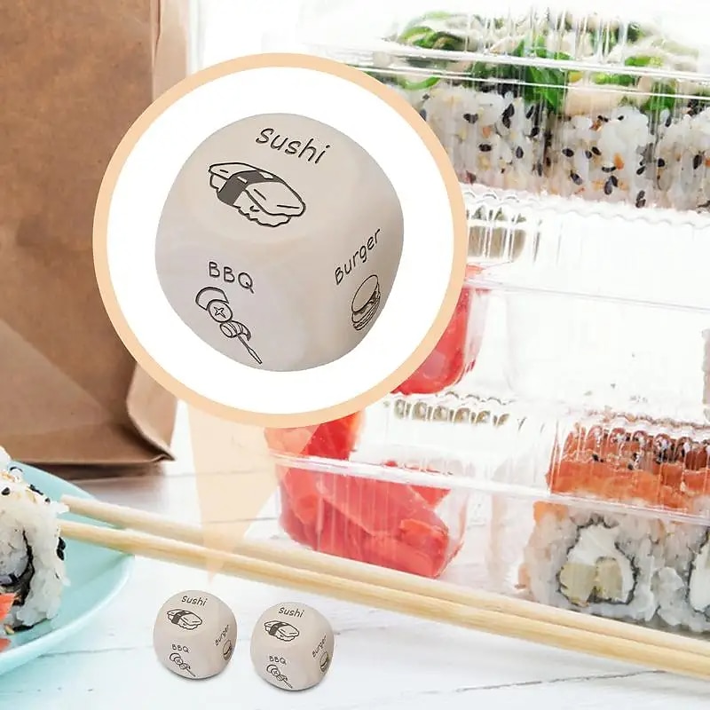 nourriture dés date nuit jeux dîner décision dés date nuit dés pour les couples mariés anniversaire date nuit idées cadeaux décision jour saint valentin dateng de 2025 ? $11.49 –P3